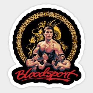 Bloodsport Fighting Classic Sticker